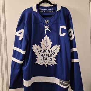 Fanatics Blue and White Toronto Maple Leafs Jersey